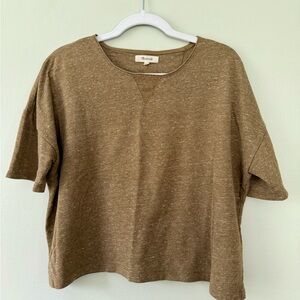 Madewell Olive Green Short Sleeve Top